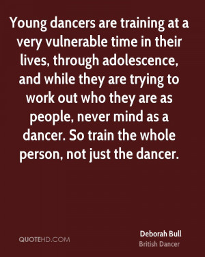 Young dancers are training at a very vulnerable time in their lives ...