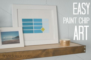 Simple Paint Chip Art by Tiny Sidekick :: A Project Inspire(d) Feature ...
