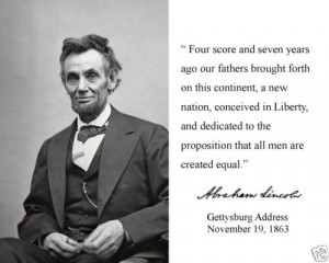 Abraham Lincoln Gettysburg Address Quotes