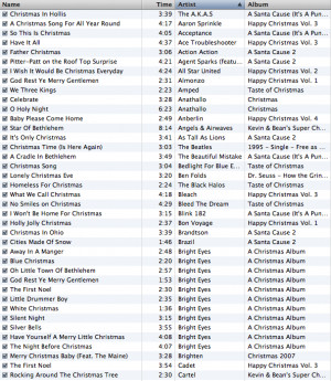 sampler song list song list now playing 22 beach christmas y songs ...