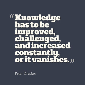 100% true #Drucker #Quote. Grow or die. #Leadership