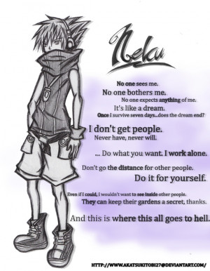 TWEWY: Quotes of Neku by AkatsukiTobi27