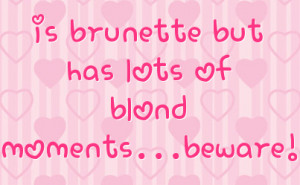 Blonde Facebook Status On Hearts Background