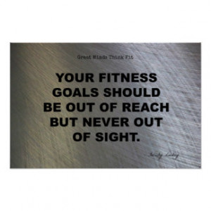 Fitness Goals: Never Out of Sight! Print
