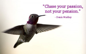 Chase your passion not your pension.