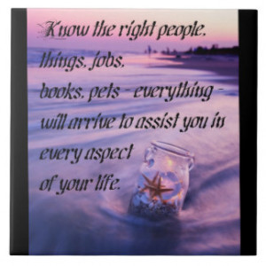 Inspirational positive beach theme quote ceramic tile