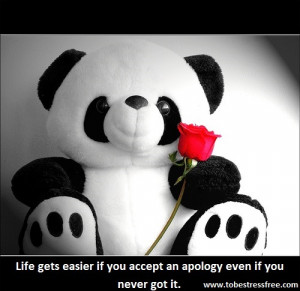 ... If You Accept An Apology Even If You Never Got It - Apology Quote