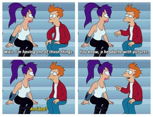 Fry Comes Up With An Idea While Brainstorming With Leela On Futurama
