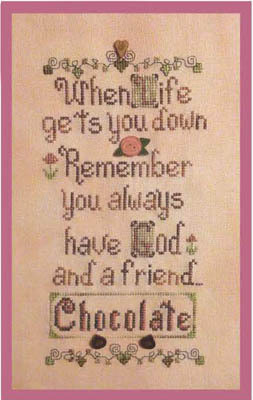 God & Chocolate - Cross Stitch Pattern