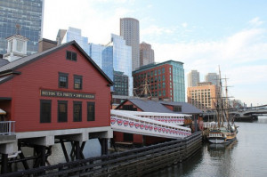 replica of the ships where the famous ‘Boston Tea Party’ took ...