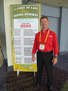 Pollock before speaking at the 2013 DEMA Show