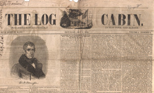 1840 - Advertisement: The Log Cabin Campaign.