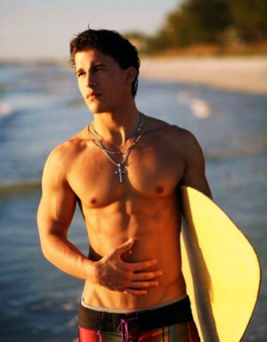 ... surfer surfer guy surfer dude shirtless boy guy hot cute abs beach hot