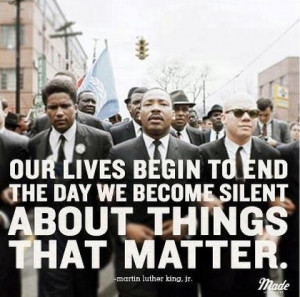 Don't be Silent on Things that MATTER