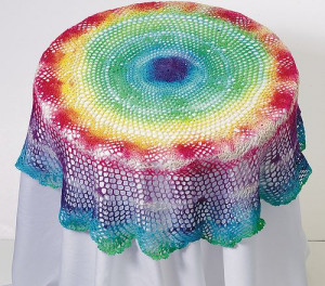 tye-dye table cloth - Rainbow!: Tye Dyed Tables, Theme Parties, Dyes ...