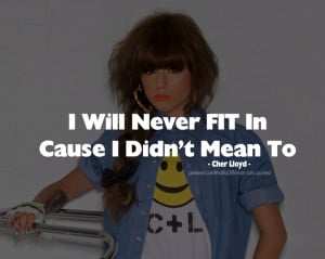 Fit In - Cher Lloyd #quotes