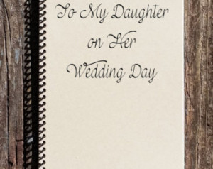 To My Daughter on Her Wedding Day - Daughters Wedding Gift - Daughter ...