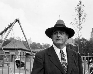 Robert Moses, in one of his many parks. Photo: Bowery Boys