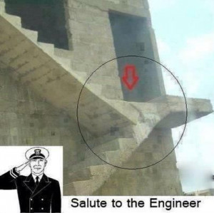 Salute to the engineer ...