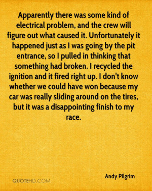 Apparently there was some kind of electrical problem, and the crew ...