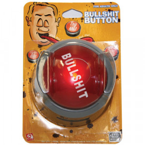 ... Bullshitter - Bullshit Button Office Work Home Gag Novelty Funny Desk