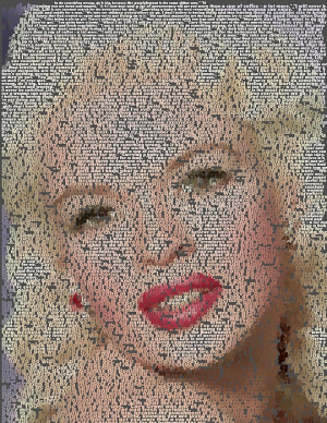 Jayne Mansfield Quotes Mosaic Print by Paul Van Scott