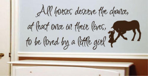 ... Decal Quote Vinyl Love Horse Girls Western Decor Wall Quote Decal Art