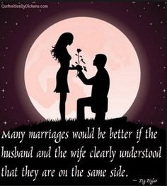 Quotes: Many marriages would be better if the husband and the wife ...