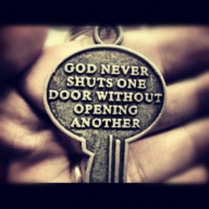 God. Life. Quote key. Door