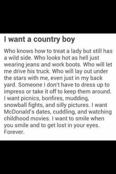 would love to find a country boy like this:)!! More
