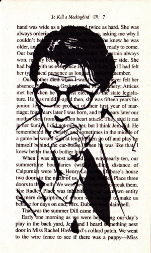 Atticus Finch Printed Illustration on Page from by IanJohnArt, $13.80