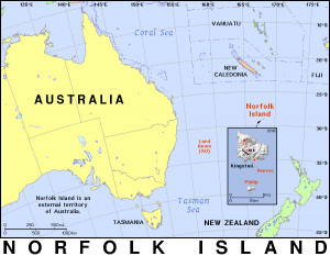 NF world country map Norfolk Island country map