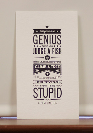 Einstein Quote - Test print