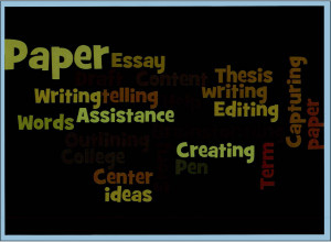 Writing Word Collage