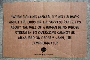Fighting Cancer: The Will of a Human Being