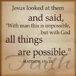 with god all things are possible