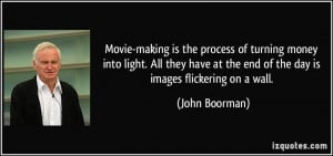 Movie-making is the process of turning money into light. All they have ...