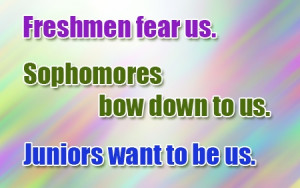 Cool slogans for freshman 2014
