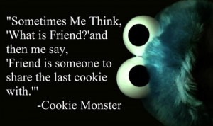 Heehee true love (hopefully not with the creepy Cookie Monster dude ...