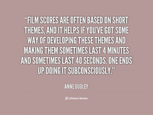 anne dudley quotes
