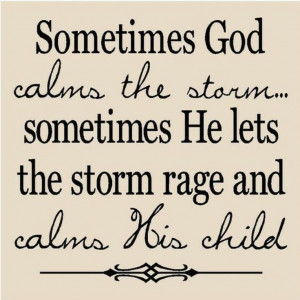 So true!! Life isn’t always easy and sometimes people blame God for ...