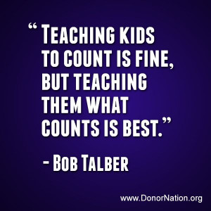 Teaching kids to count is fine, but teaching them what counts is best ...