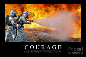 Courage Inspirational Quote Photograph