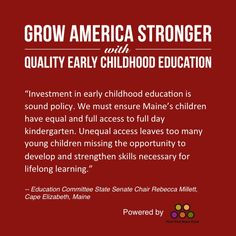 Investment Early Childhood...