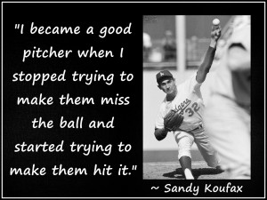 Sandy Koufax LA Dodgers Pitcher Baseball Photo Quote Poster Wall Art ...