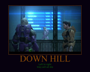 Down Hill Red vs Blue by Overlordflinx