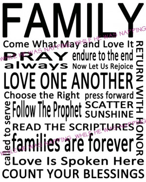 Lds Family Quotes Thoughtsthatstick Families Are