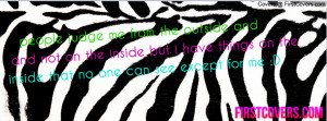 zebra print quote Profile Facebook Covers