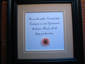 images of Mother In Law Quotes Etsy Listing 88289573 Framed Quote