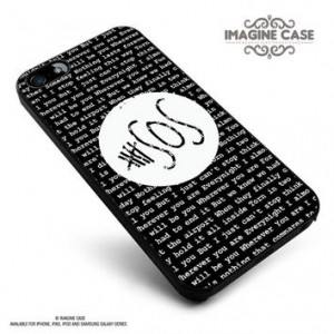 5SOS Quote Black Design Wherever You Are case cover for iphone, ipod ...